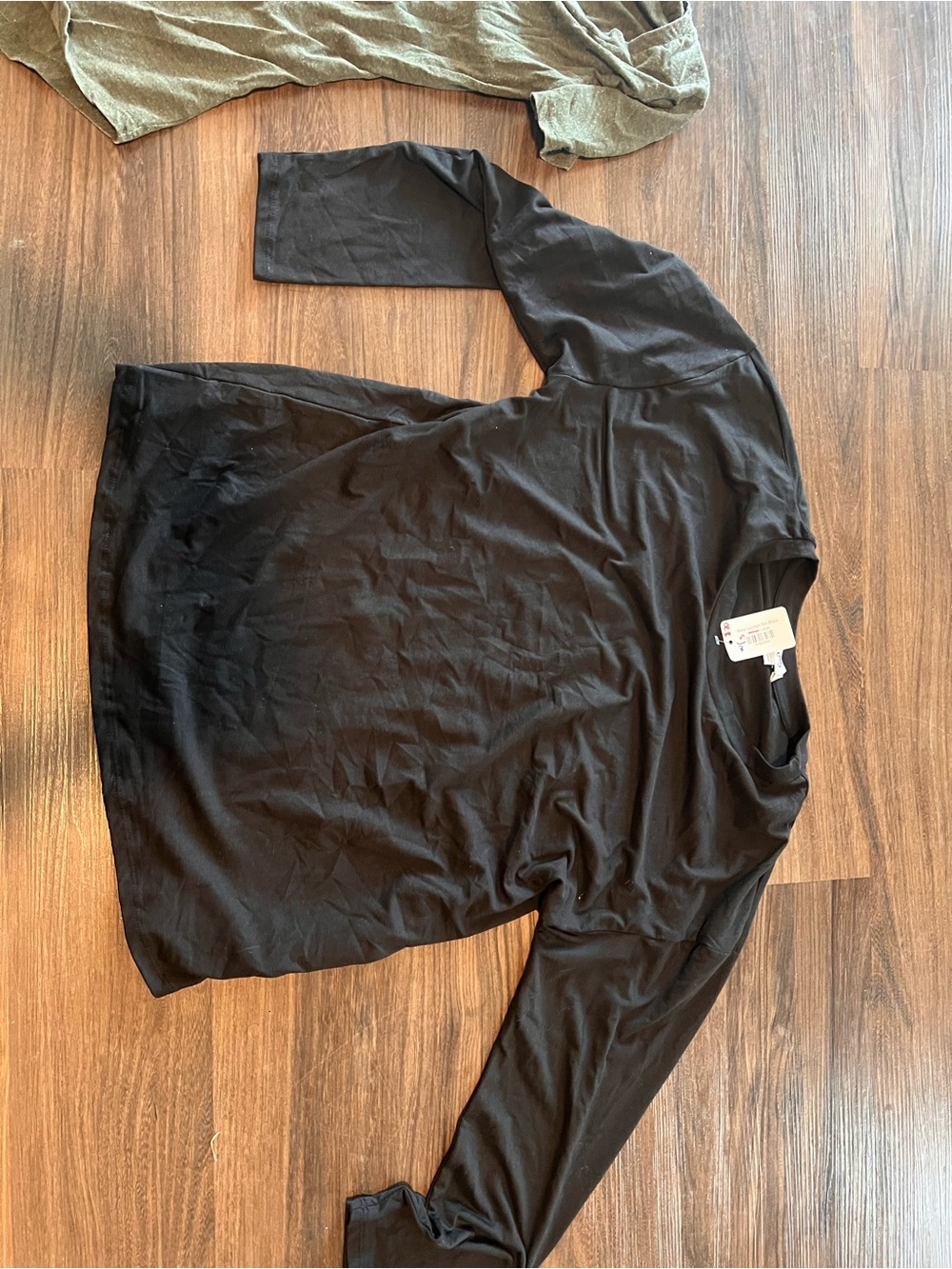 Love Black Long Sleeve Crew Top